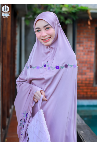 Telekung Ameena Sulam Purple